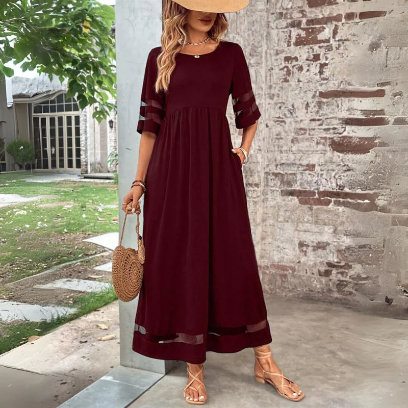 Women's Knit Midi Dress with Tummy Smoothing