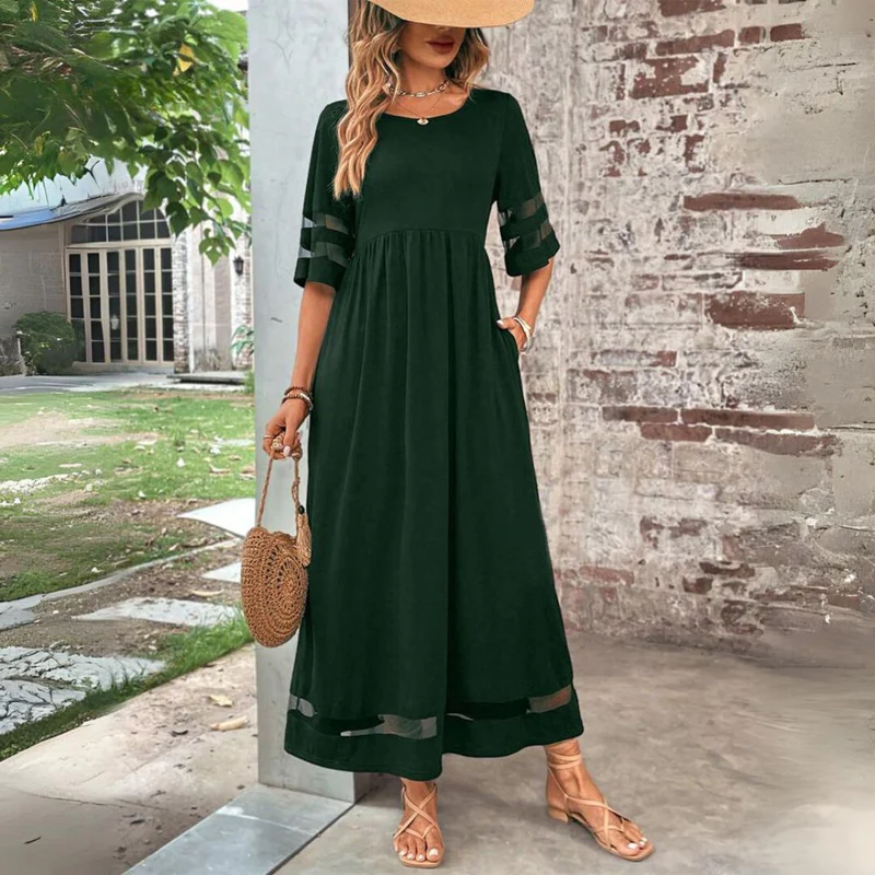 Women's Knit Midi Dress with Tummy Smoothing