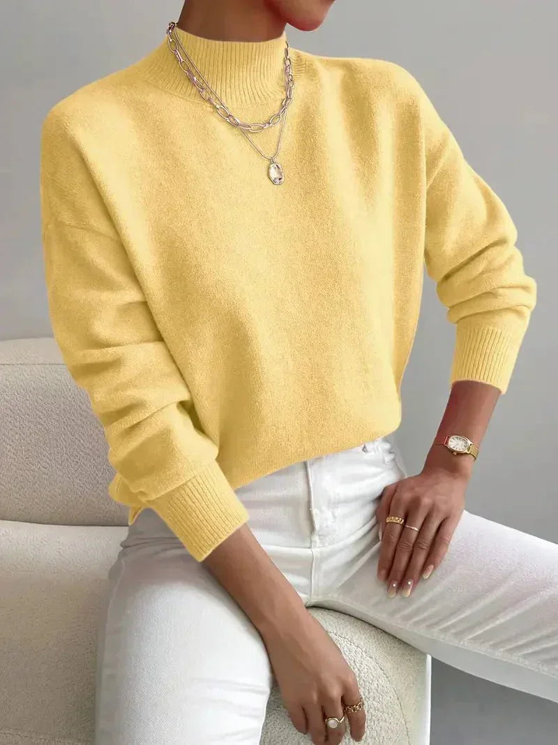 Women's Turtleneck Soft Knit Classic Sweater