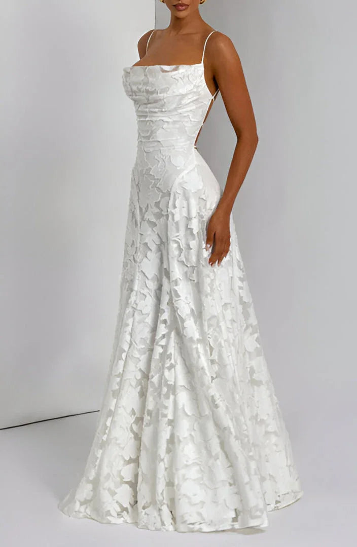 Women’s Elegant Lace Maxi Evening Dress
