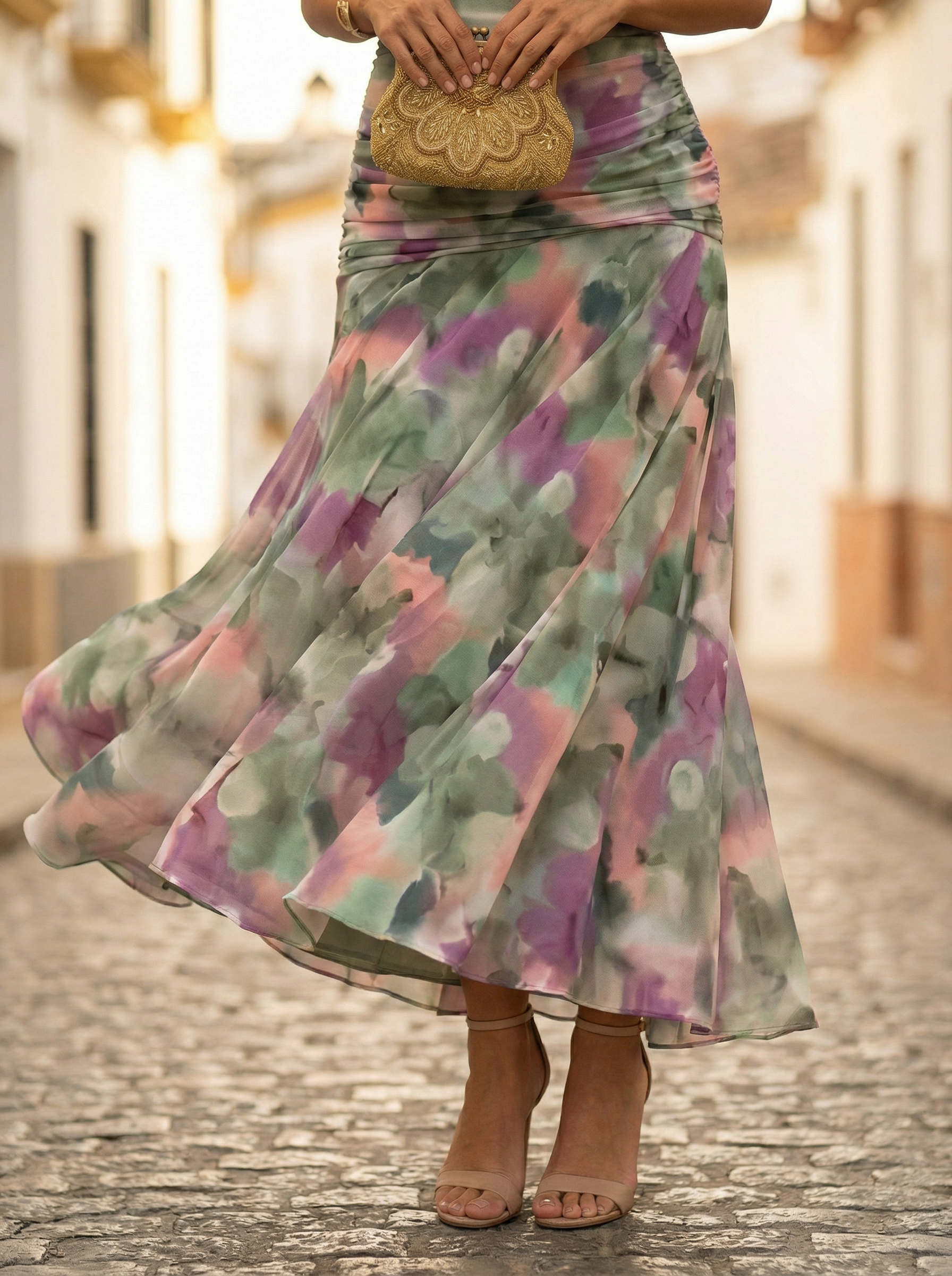 Robe maxi de soirée élégante pour femme à épaules dénudées