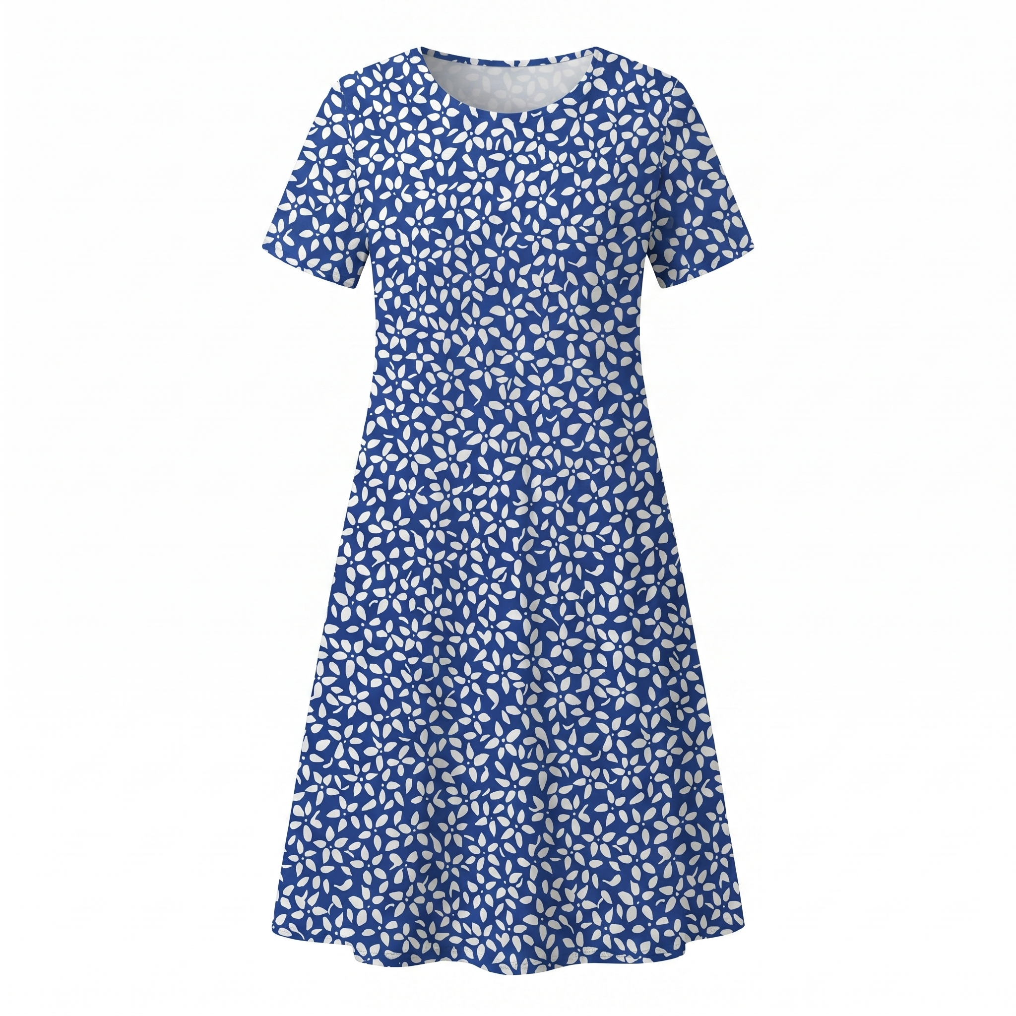 Women's Casual Floral Style Print Midi Dress