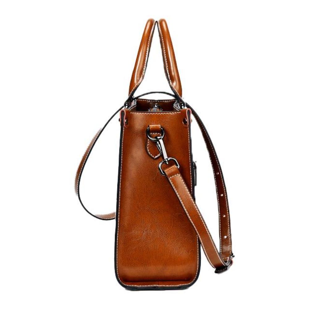 Sally - Structured Leather Handbag