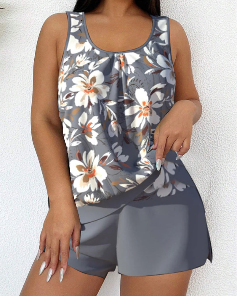 Ellen - Scoop Neck Tankini Set