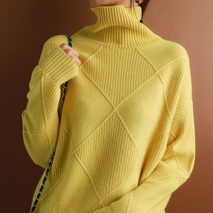 Martha - Diamond Knit Sweater