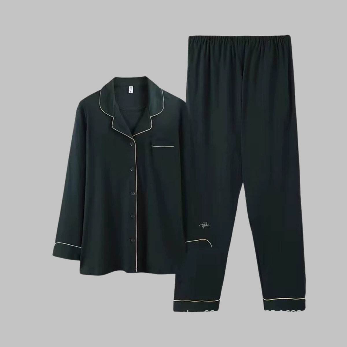 Ensemble de vêtements d’intérieur douillets à manches longues pour femme