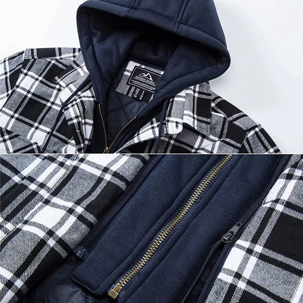 Parker - Checked Hooded Jacket