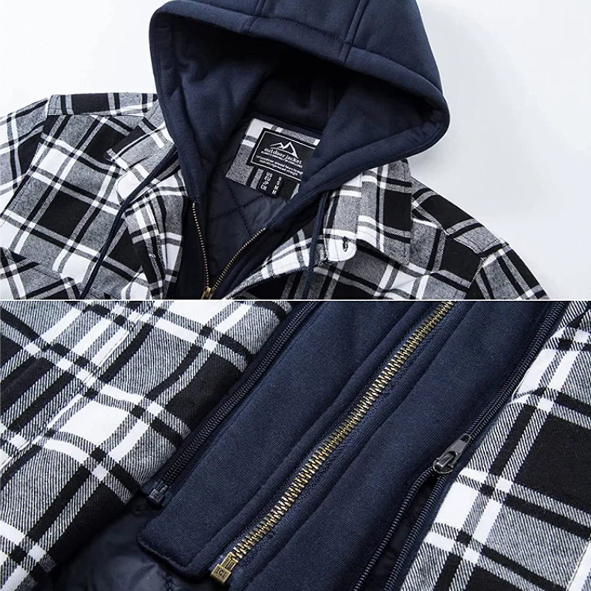Parker - Checked Hooded Jacket