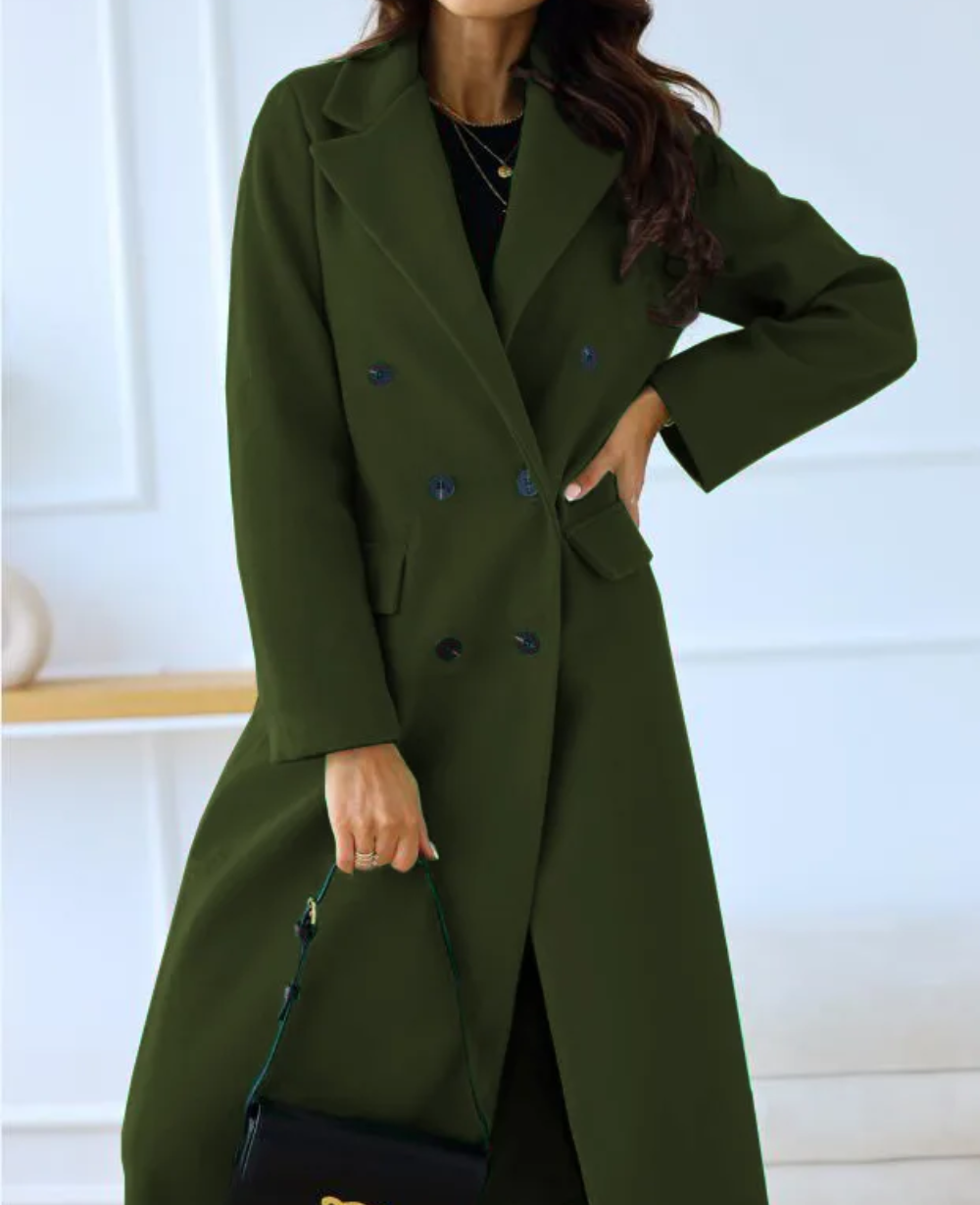 Karen - Fitted Wool Trench Coat
