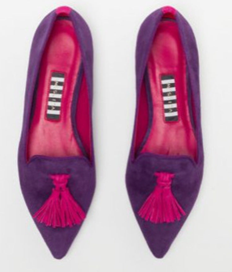Women’s Leopard Print Tassel Slip-On Loafers