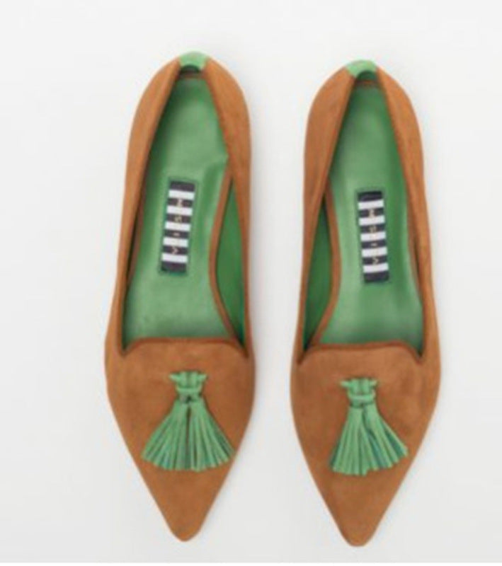 Women’s Leopard Print Tassel Slip-On Loafers
