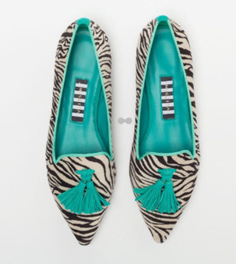 Women’s Leopard Print Tassel Slip-On Loafers