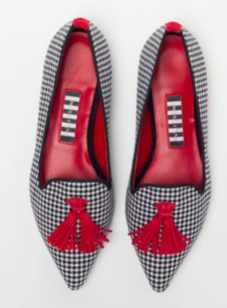 Women’s Leopard Print Tassel Slip-On Loafers