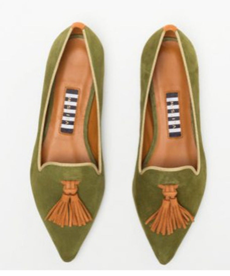 Women’s Leopard Print Tassel Slip-On Loafers