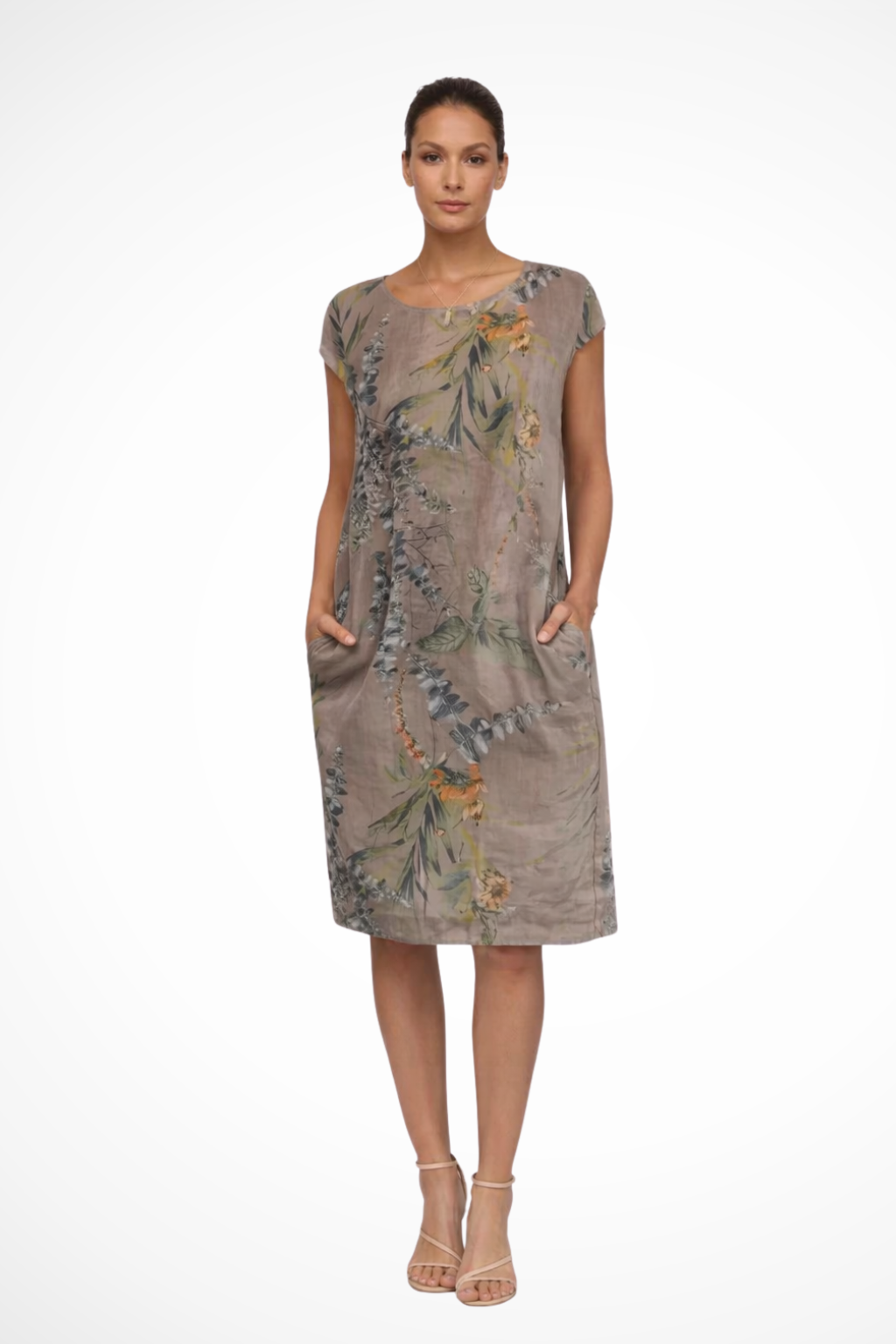 Women's Relaxed Fit Summer Dress Botanical Print