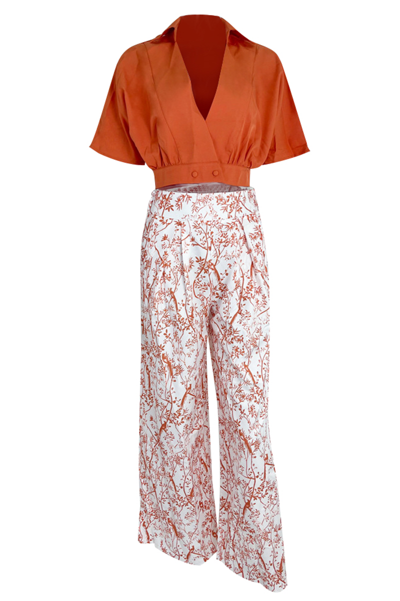 Ensemble élégant crop top et jupe longue fleurie – Tenue d'été fluide taille haute