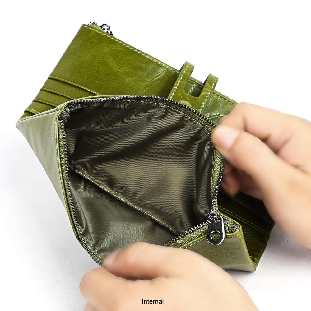 Maria - Leather Long Clutch Wallet