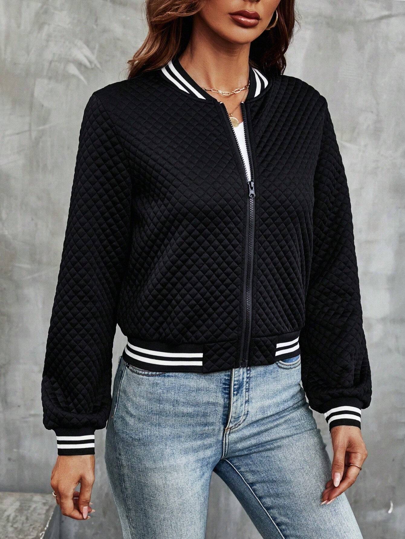 Luna - Cropped Bomber Jacket