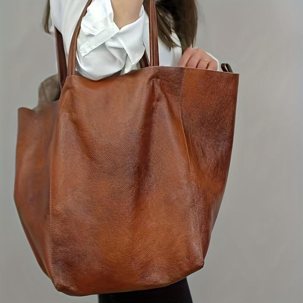 Heather - Vegan Leather Tote Bag