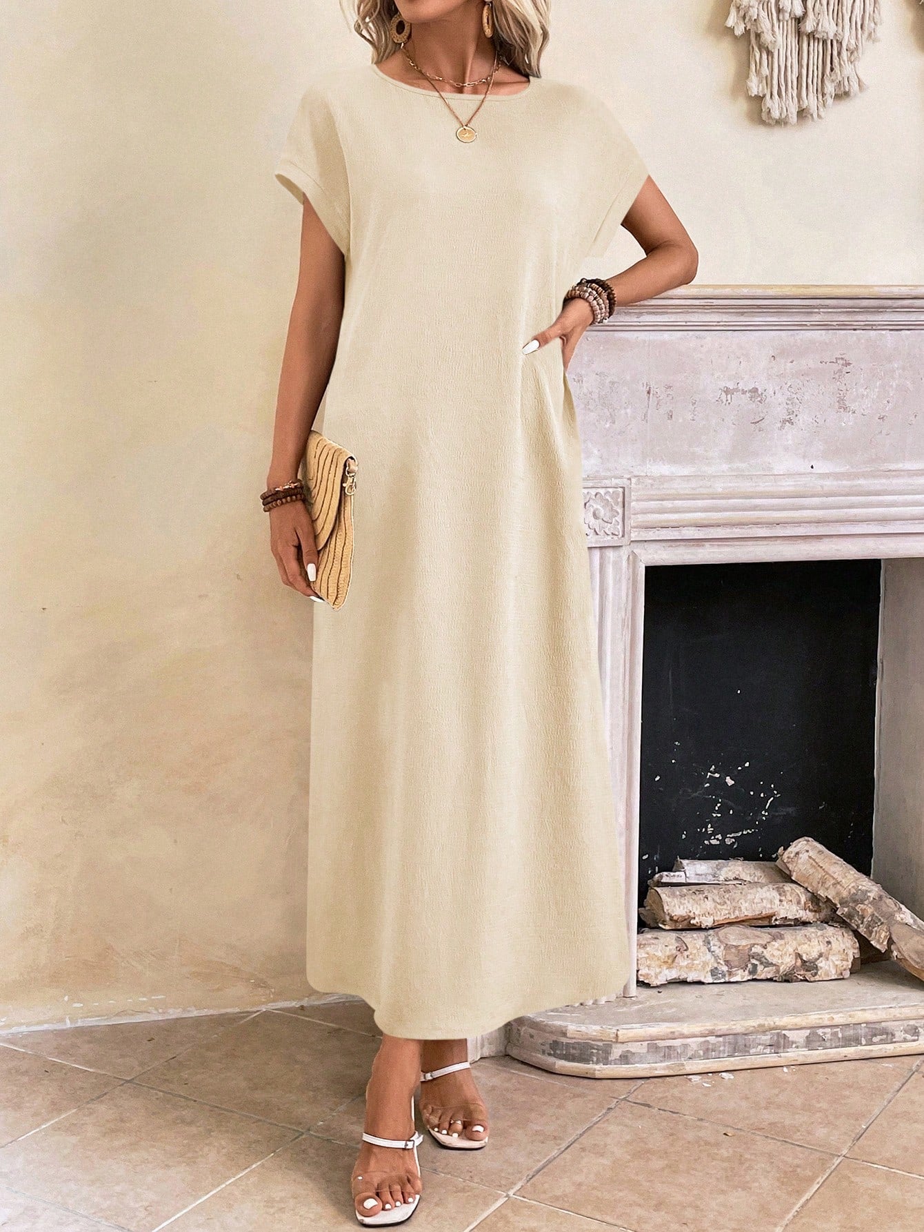 Stella - Casual Batwing Tunic Dress