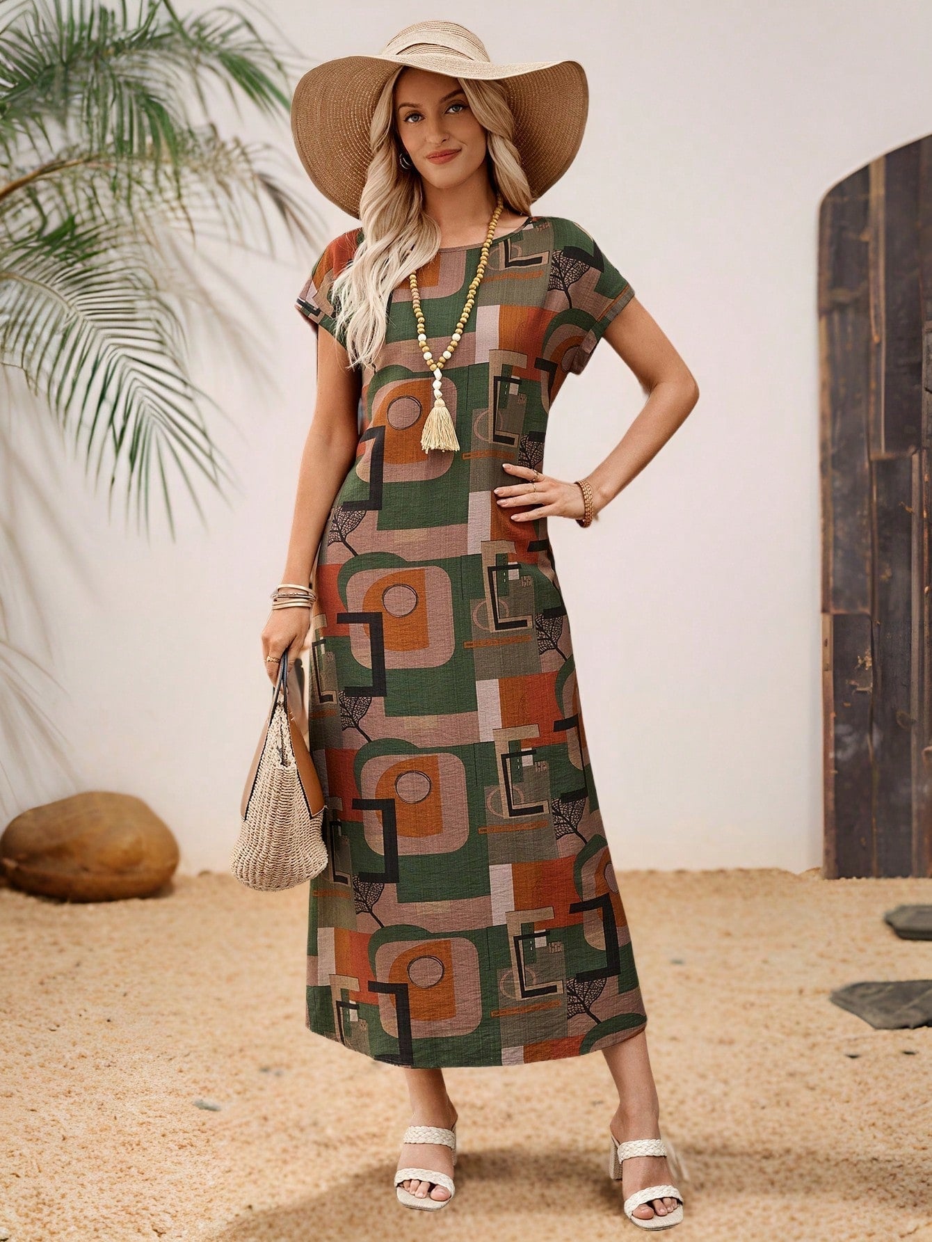 Stella - Casual Batwing Tunic Dress