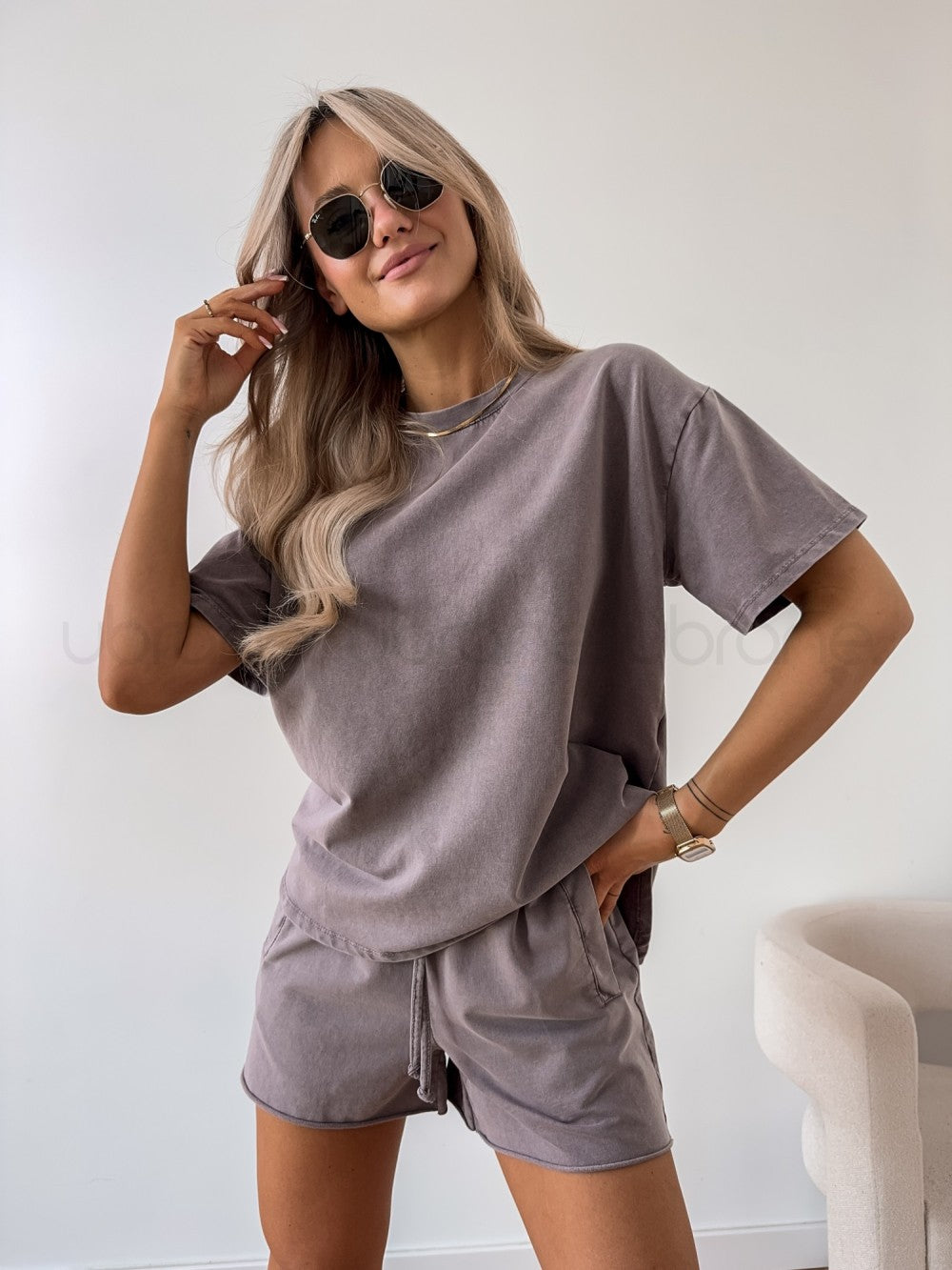 Women's Casual Two-Piece Lounge Set with Relaxed Fit