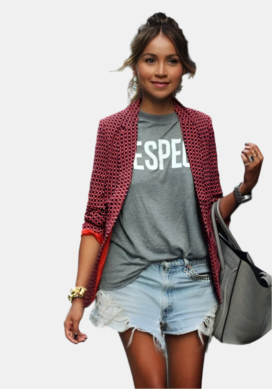 Blazer léger ajusté pour femme