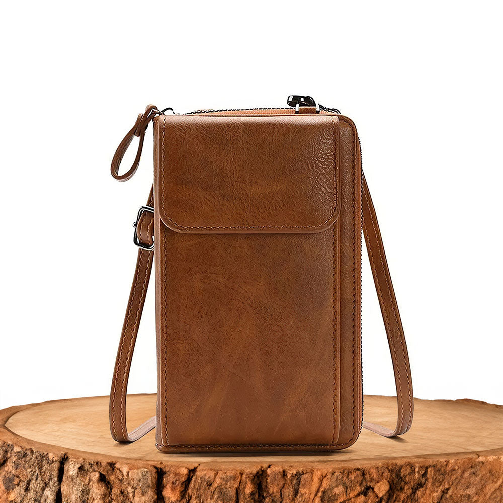 Ann - Vegan Leather Crossbody Wallet Bag