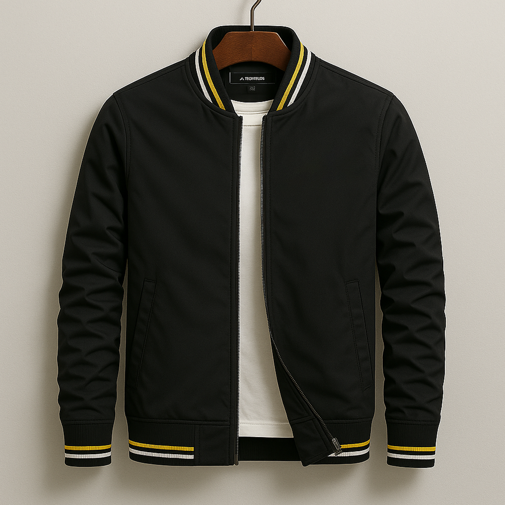 Men’s Classic Zip-Up Bomber Jacket