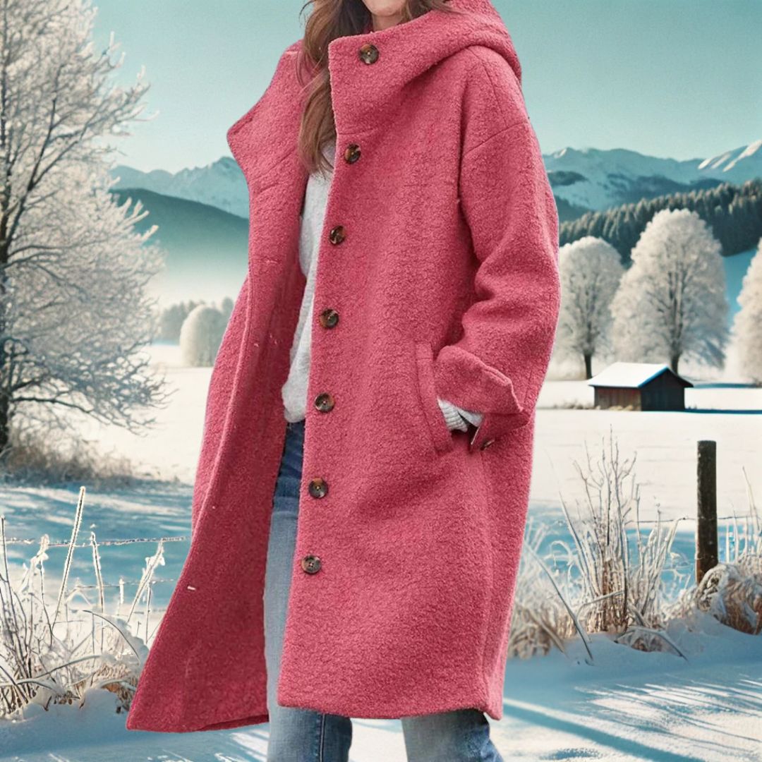 Women's Hooded Long Teddy Coat