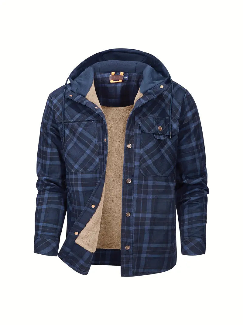 Wyatt - Hooded Checked Jacket
