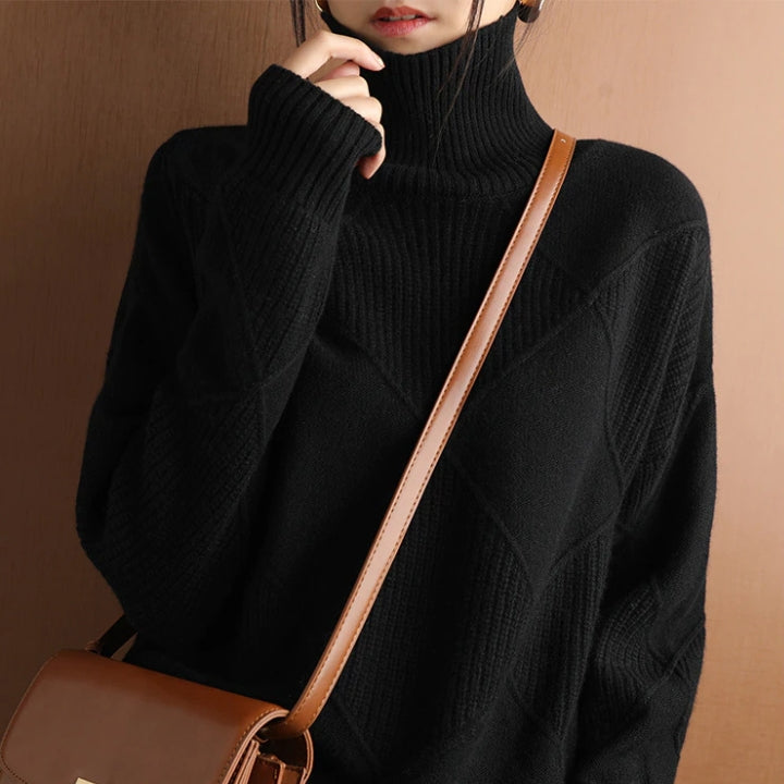Martha - Diamond Knit Sweater