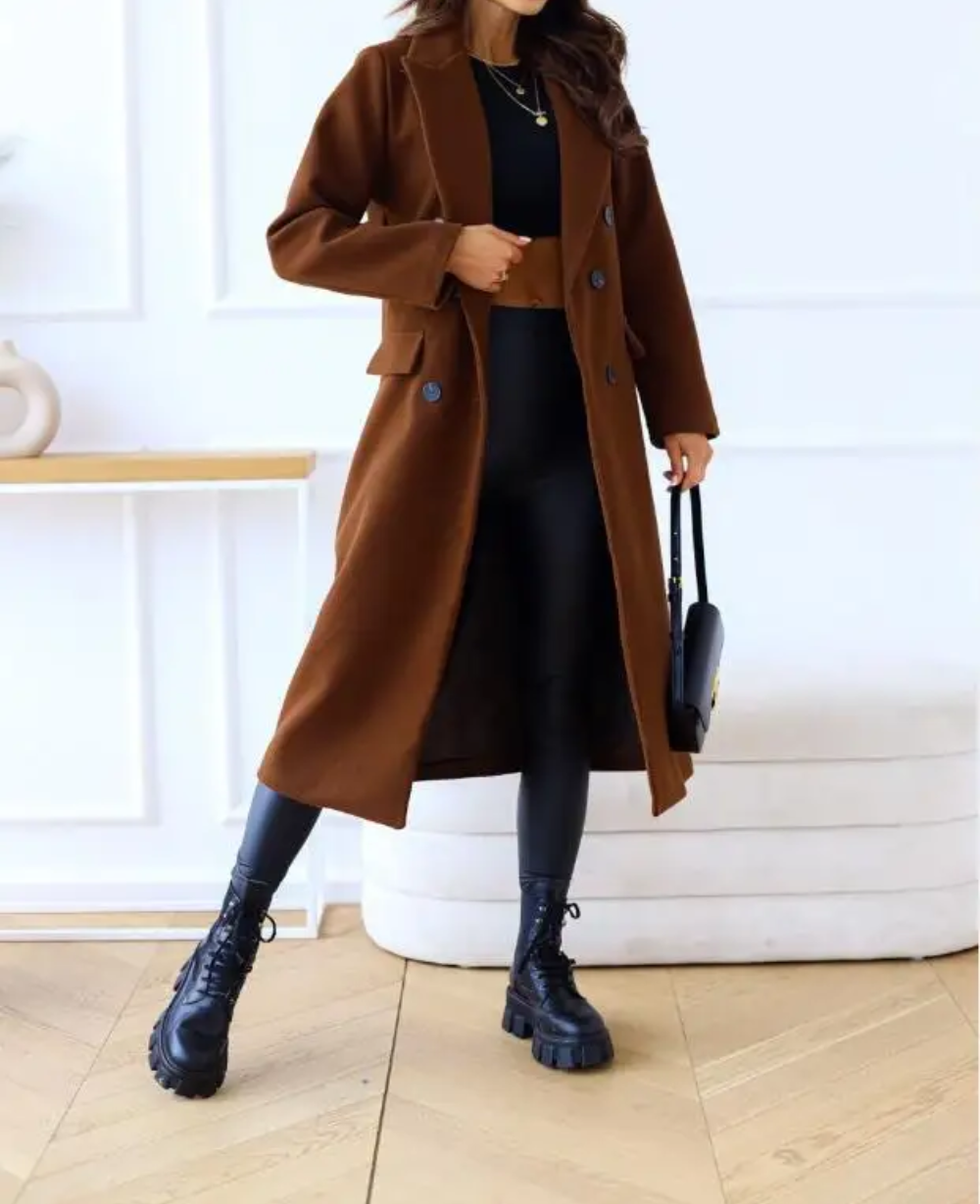 Karen - Fitted Wool Trench Coat