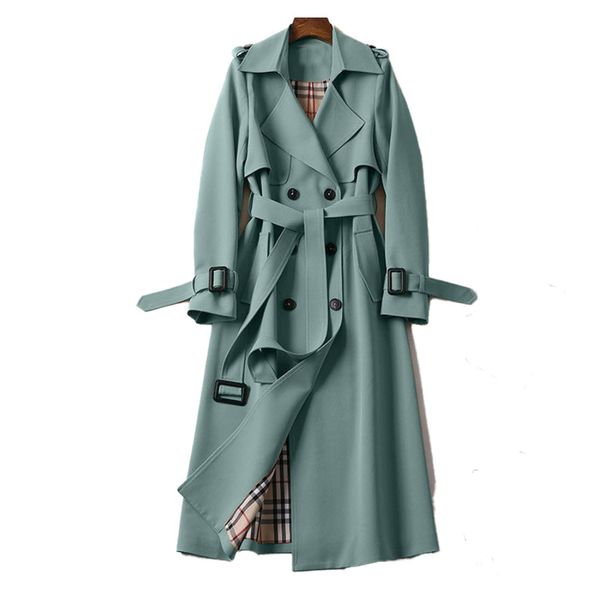 Women's Classic Double-Breasted Trench Coat