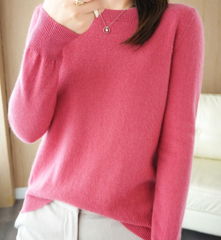 Women's Crew Neck Soft Knit Sweater