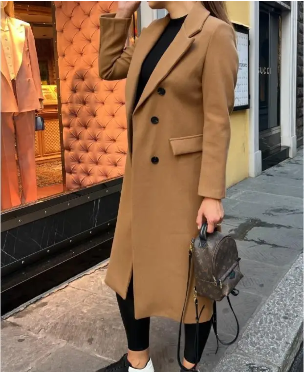 Karen - Fitted Wool Trench Coat