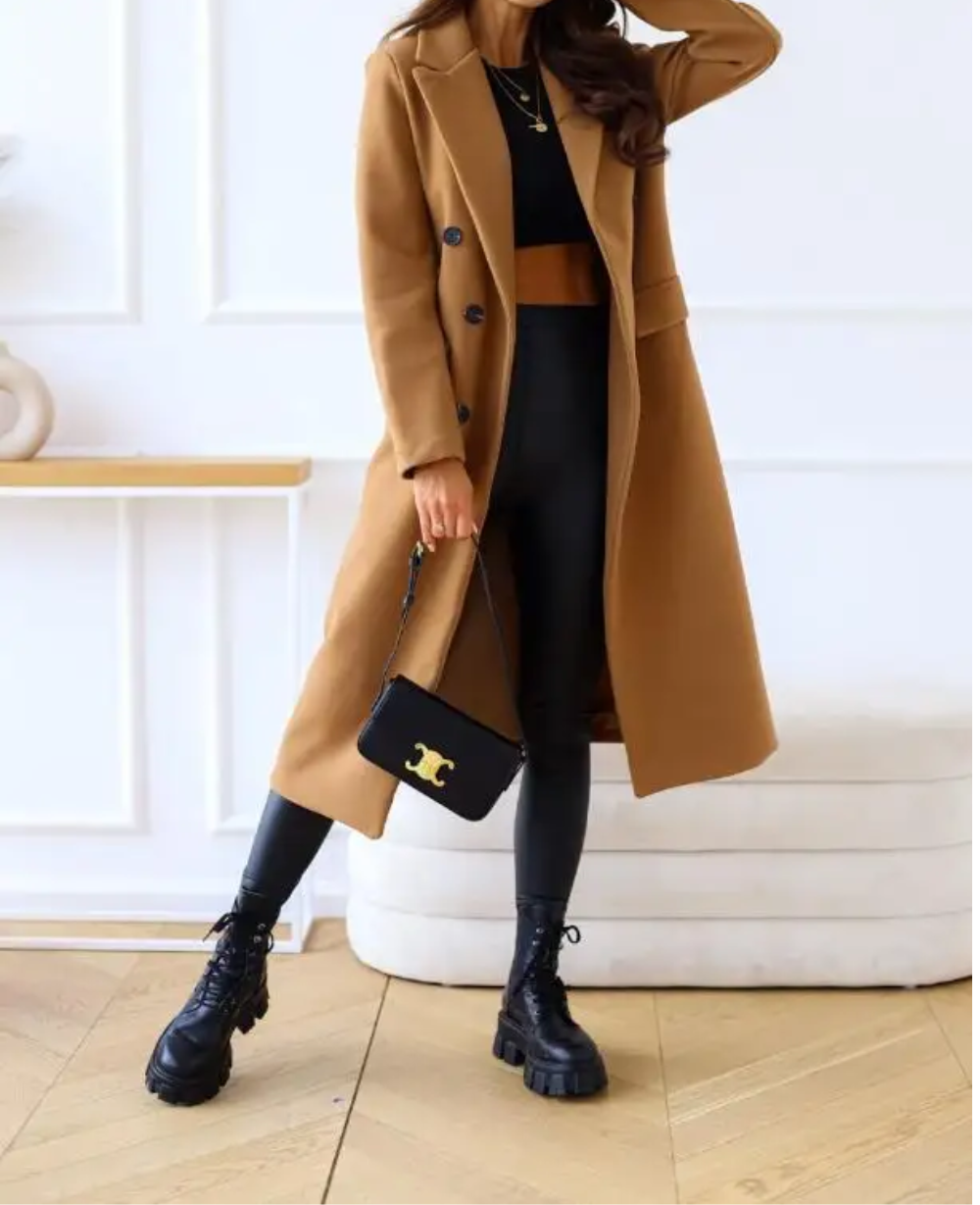 Karen - Fitted Wool Trench Coat