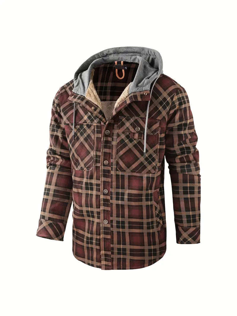 Wyatt - Hooded Checked Jacket