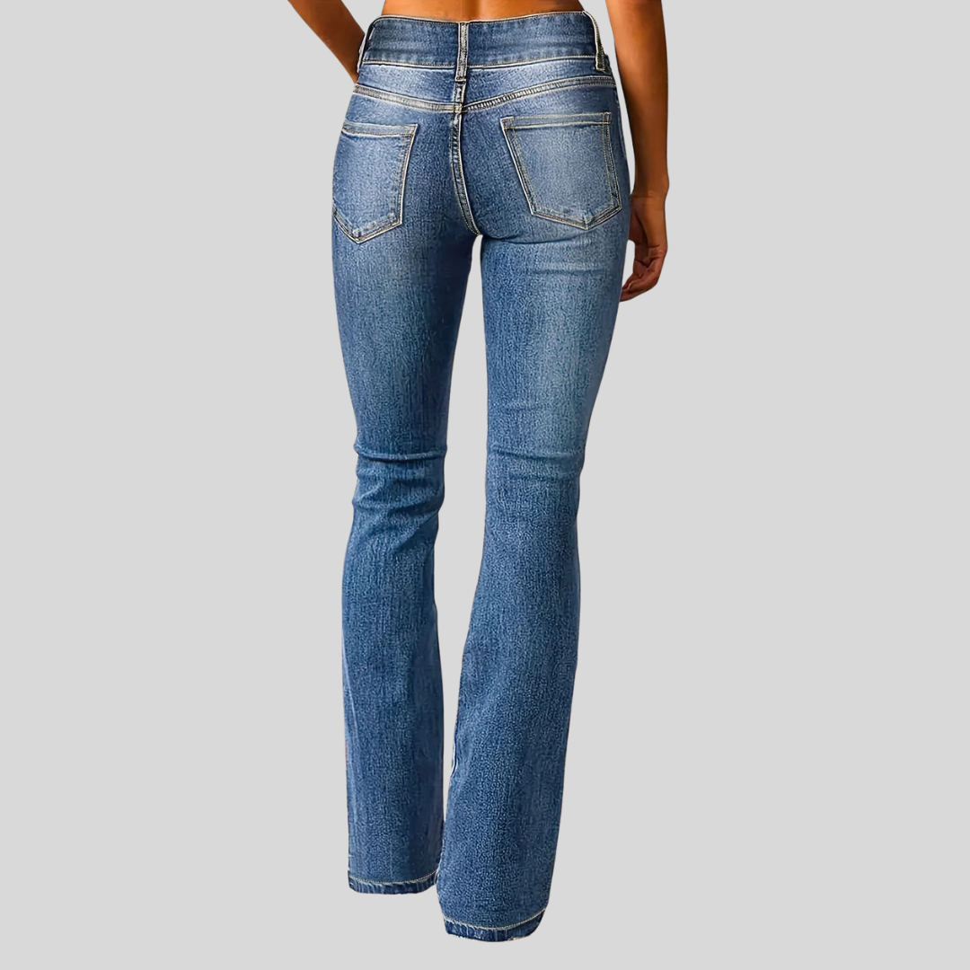 Women's High-Waisted Flared Jeans