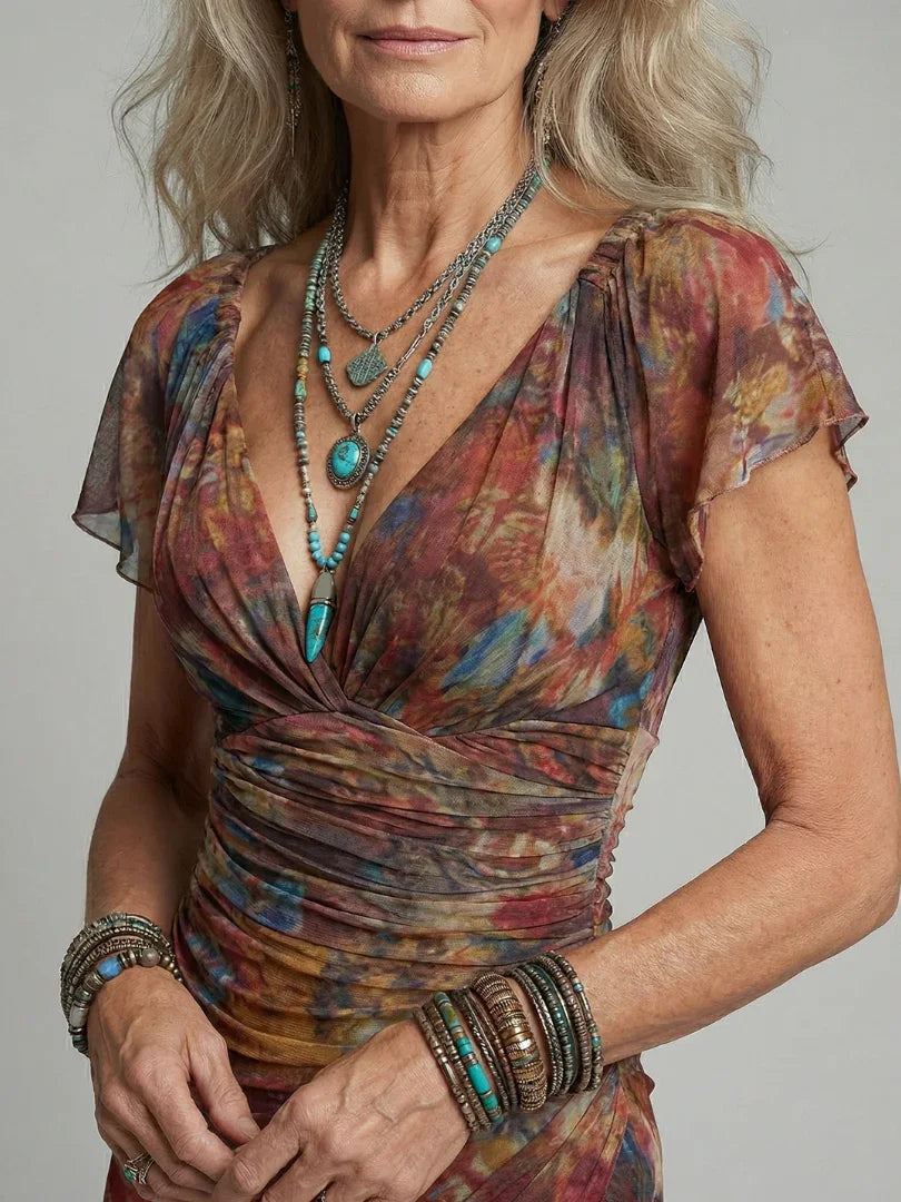 Robe midi dos nu pour femme avec ourlet asymétrique