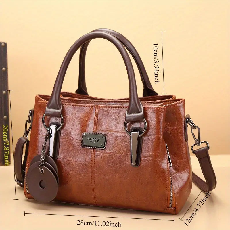 Joyce - Leather Structured Handbag