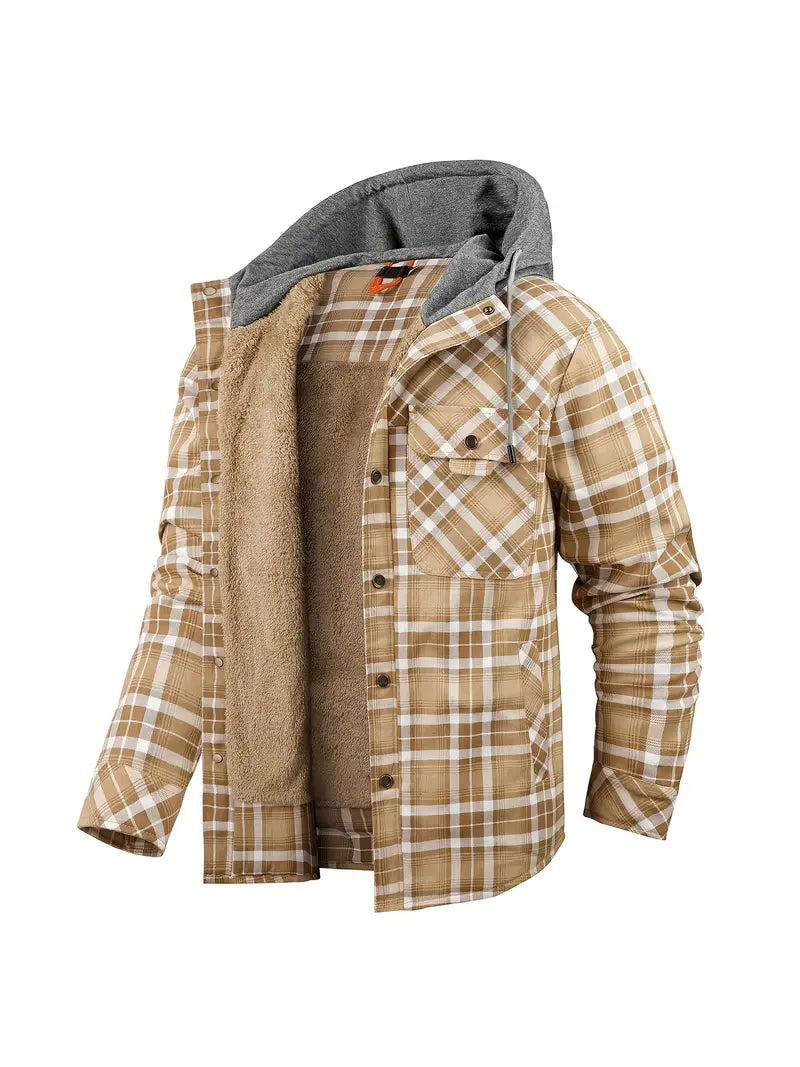 Wyatt - Hooded Checked Jacket