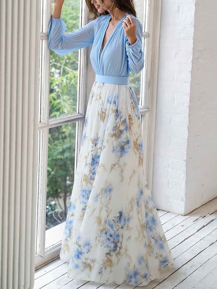 Kelli™ | Robe longue à imprimé floral éclatant