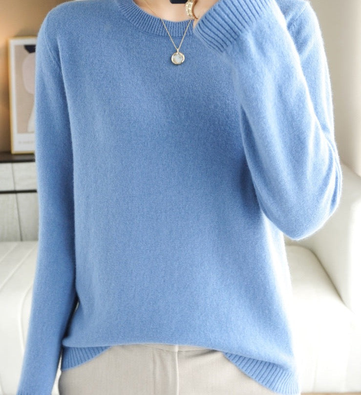 Women's Crew Neck Soft Knit Sweater