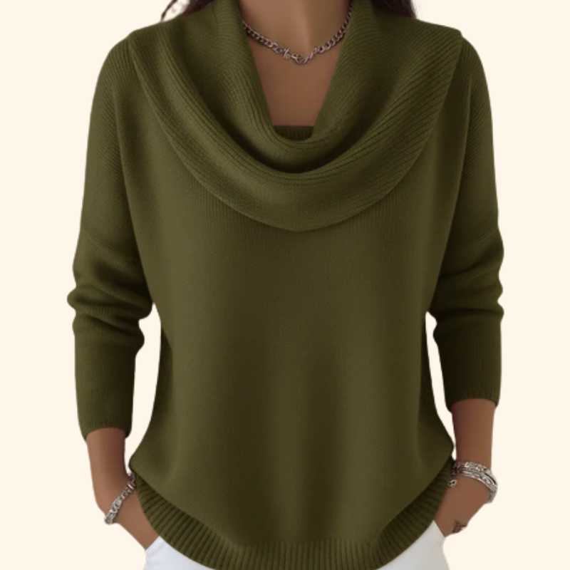 Women's Cowl Neck Cozy Knit Sweater