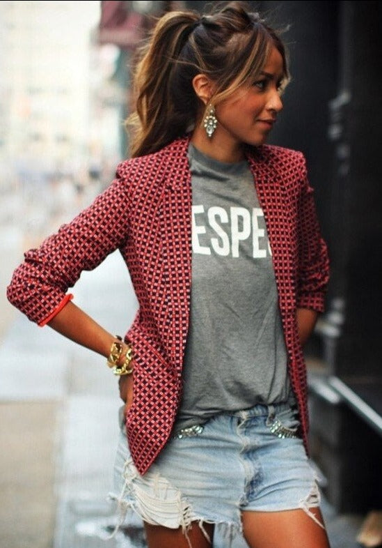 Blazer léger ajusté pour femme