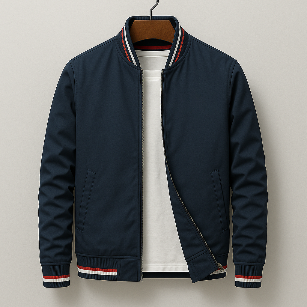 Men’s Classic Zip-Up Bomber Jacket