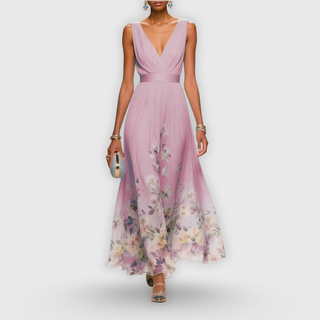 Robe midi légère Madeline pour femmes, élégante