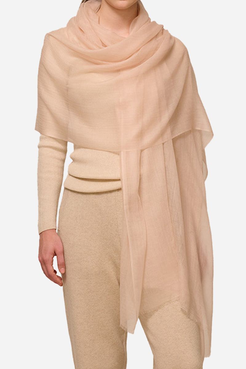 Sciarpa scialle oversize leggera da donna