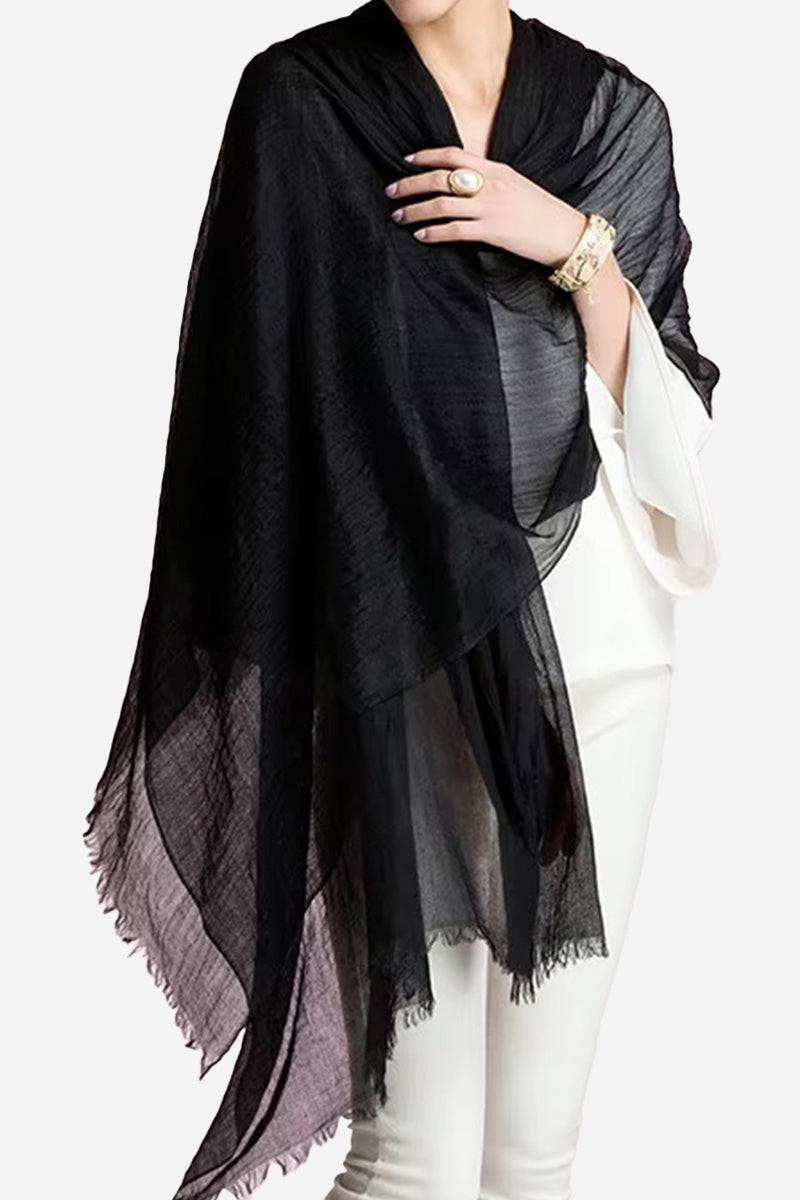Sciarpa scialle oversize leggera da donna